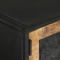 vidaXL Έπιπλο Τηλεόρασης 110 x 30 x 40 εκ. Μασίφ Ξύλο Μάνγκο & Σίδηρος