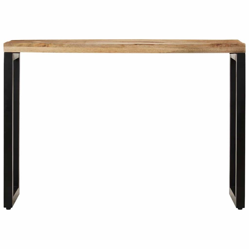 vidaXL Τραπέζι Κονσόλα 110x35x76 εκ. από Μασίφ Ακατέργαστο Ξύλο Μάνγκο