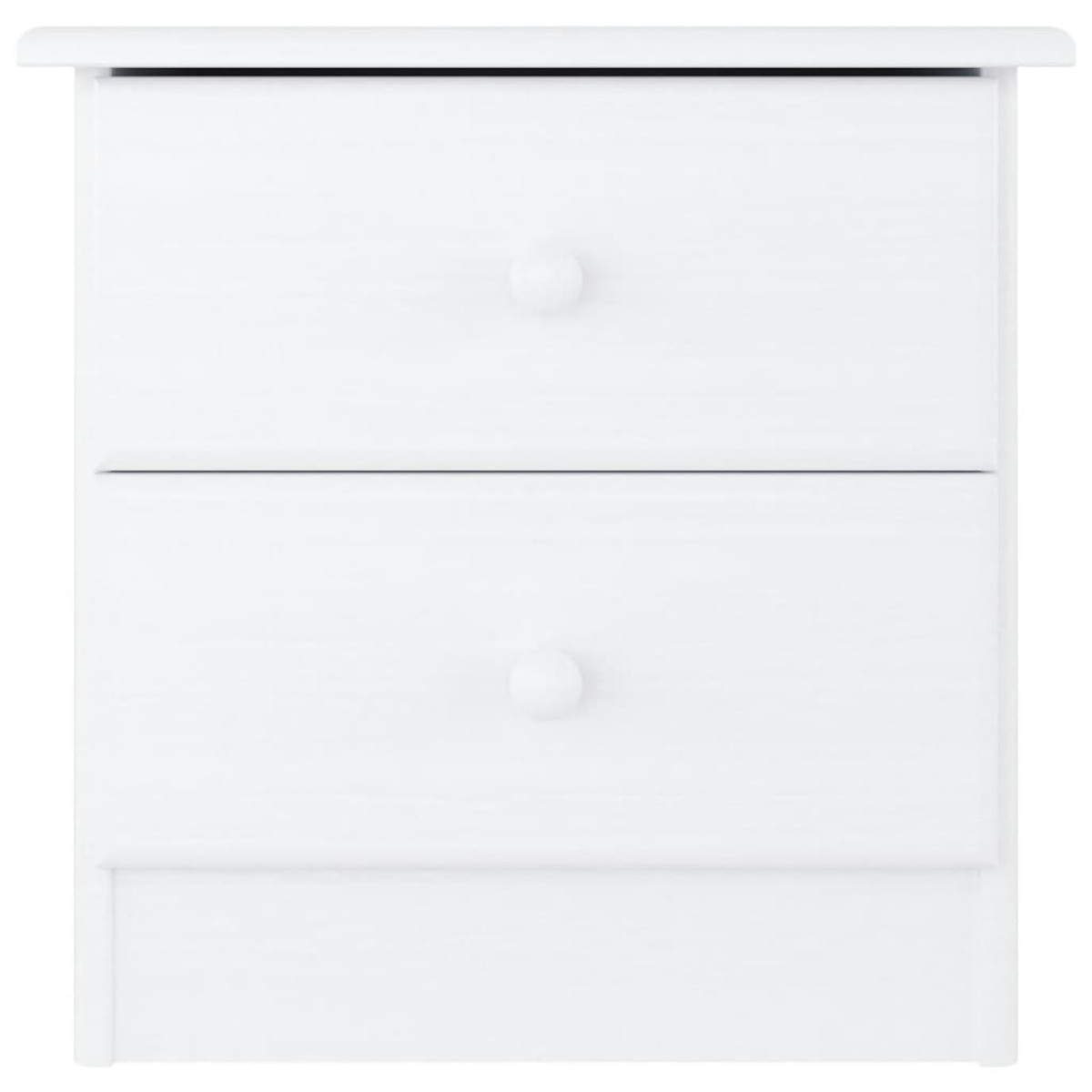 vidaXL Κομοδίνο ALTA Λευκό 43 x 35 x 40,5 εκ. από Μασίφ Ξύλο Πεύκου