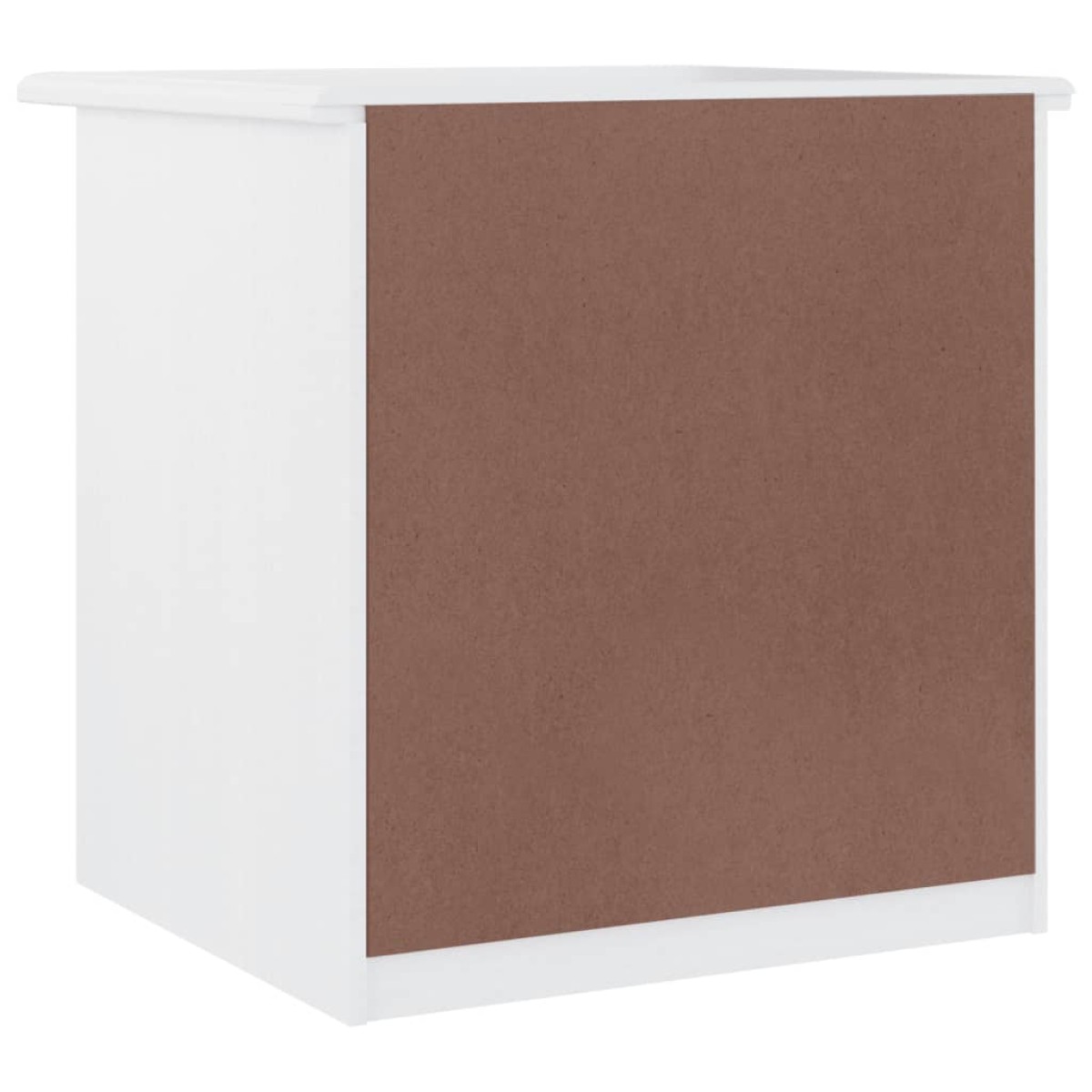 vidaXL Κομοδίνο ALTA Λευκό 43 x 35 x 40,5 εκ. από Μασίφ Ξύλο Πεύκου