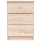 vidaXL Κομοδίνο ALTA 41 x 35 x 55 εκ. από Μασίφ Ξύλο Πεύκου