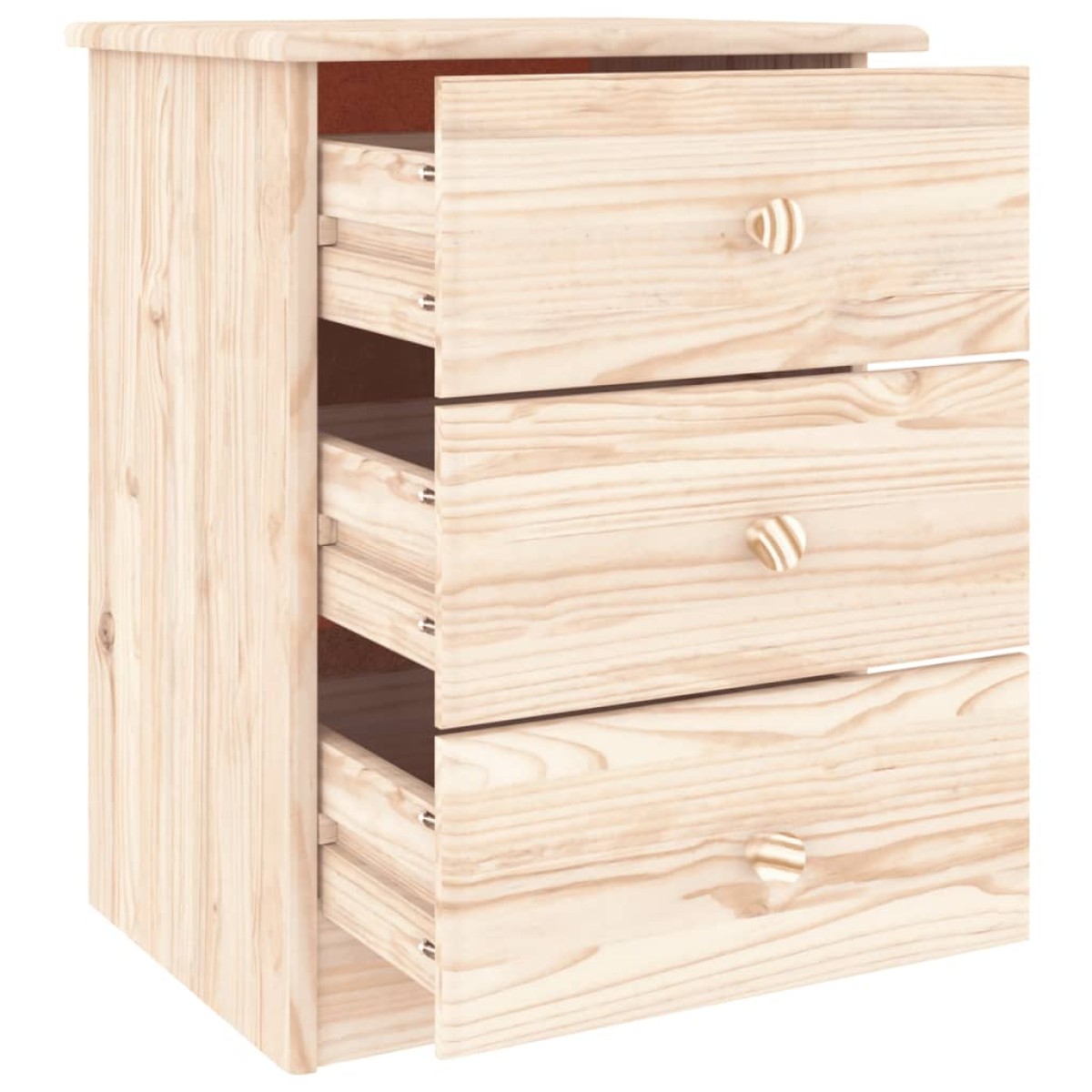 vidaXL Κομοδίνο ALTA 41 x 35 x 55 εκ. από Μασίφ Ξύλο Πεύκου