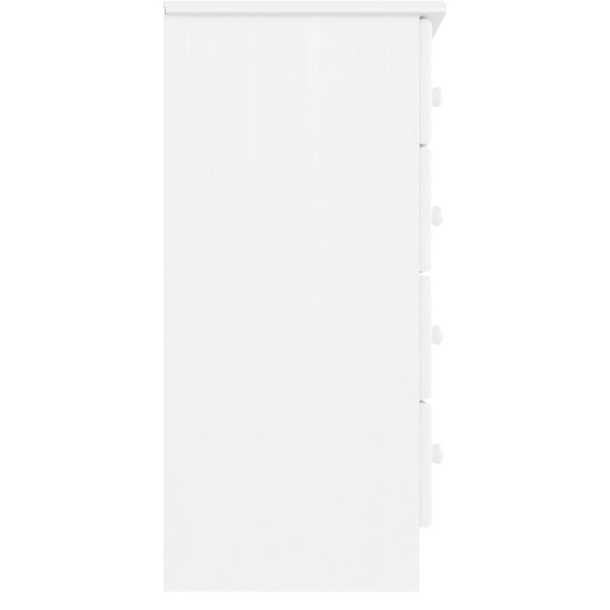vidaXL Συρταριέρα ALTA Λευκή 77 x 35 x 73 εκ. από Μασίφ Ξύλο Πεύκου