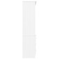 vidaXL Βιβλιοθήκη με Συρτάρια ALTA Λευκή 60x35x142εκ Μασίφ Ξύλο Πεύκου