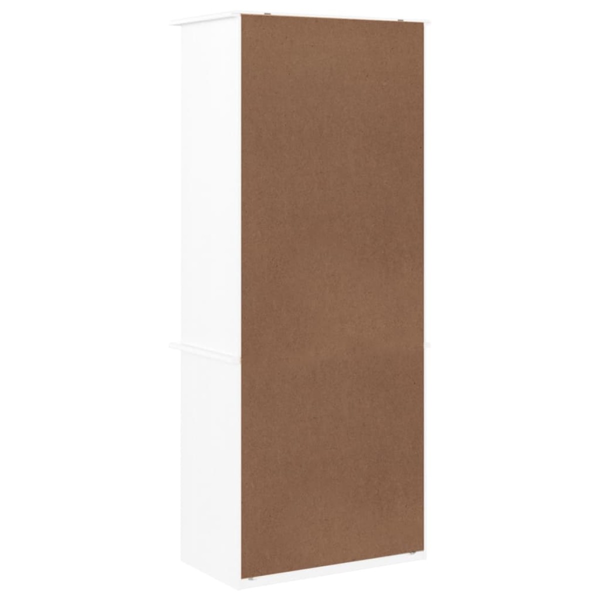 vidaXL Βιβλιοθήκη με Συρτάρια ALTA Λευκή 60x35x142εκ Μασίφ Ξύλο Πεύκου