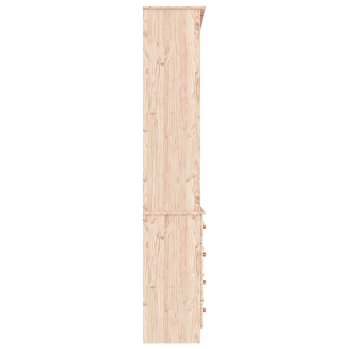 vidaXL Βιβλιοθήκη με Συρτάρια ALTA 77x35x186,5 εκ. Μασίφ Ξύλο Πεύκου