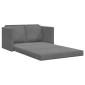 vidaXL Καναπές-Κρεβάτι Δαπέδου 2 σε 1 Σκ. Γκρι 122x204x55 εκ. Βελούδο