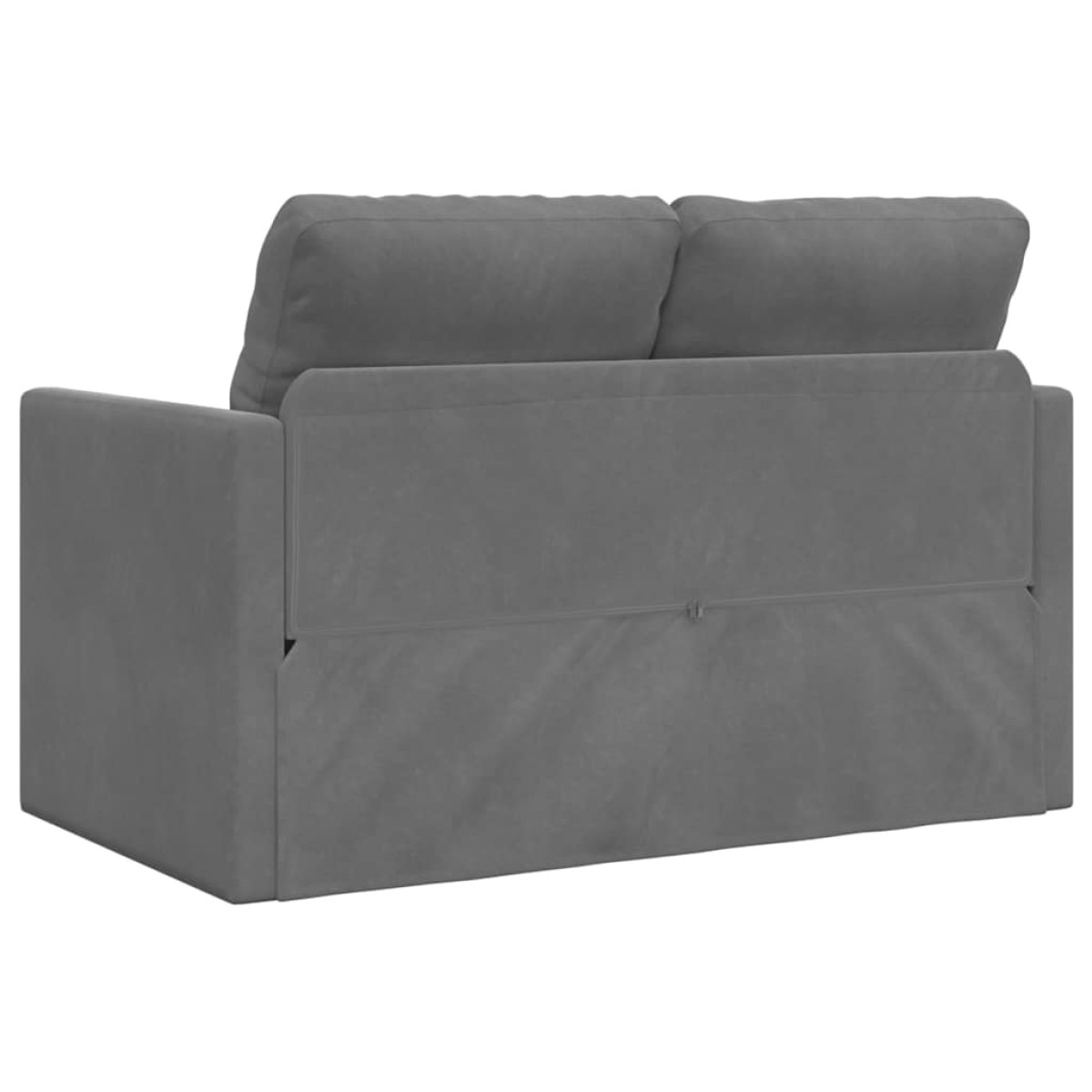 vidaXL Καναπές-Κρεβάτι Δαπέδου 2 σε 1 Σκ. Γκρι 122x204x55 εκ. Βελούδο
