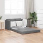 vidaXL Καναπές-Κρεβάτι Δαπέδου 2 σε 1 Σκ. Γκρι 122x204x55 εκ. Βελούδο