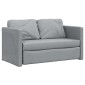 vidaXL Καναπές-Κρεβάτι Δαπέδου 2 σε 1 Αν. Γκρι 112x174x55 εκ. Ύφασμα