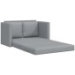 vidaXL Καναπές-Κρεβάτι Δαπέδου 2 σε 1 Αν. Γκρι 112x174x55 εκ. Ύφασμα