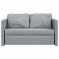 vidaXL Καναπές-Κρεβάτι Δαπέδου 2 σε 1 Αν. Γκρι 112x174x55 εκ. Ύφασμα