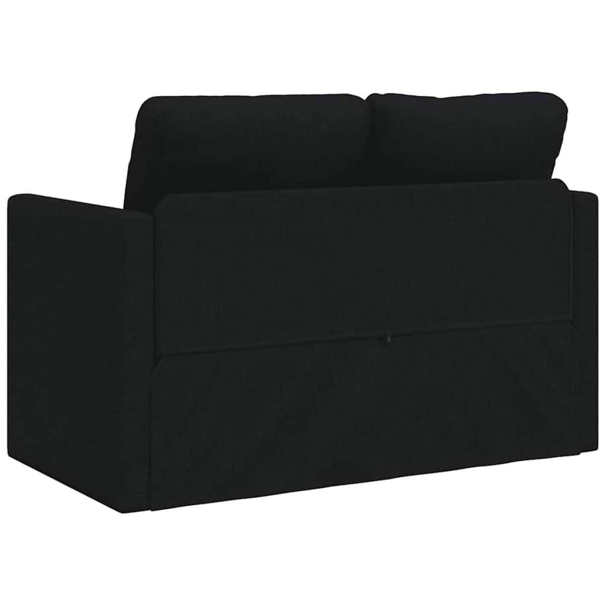 vidaXL Καναπές-Κρεβάτι Δαπέδου 2 σε 1 Μαύρος 112x174x55 εκ. Ύφασμα