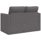 vidaXL Καναπές-Κρεβάτι Δαπέδου 2 σε 1 Γκρι 112x174x55 εκ. Συνθ. Δέρμα