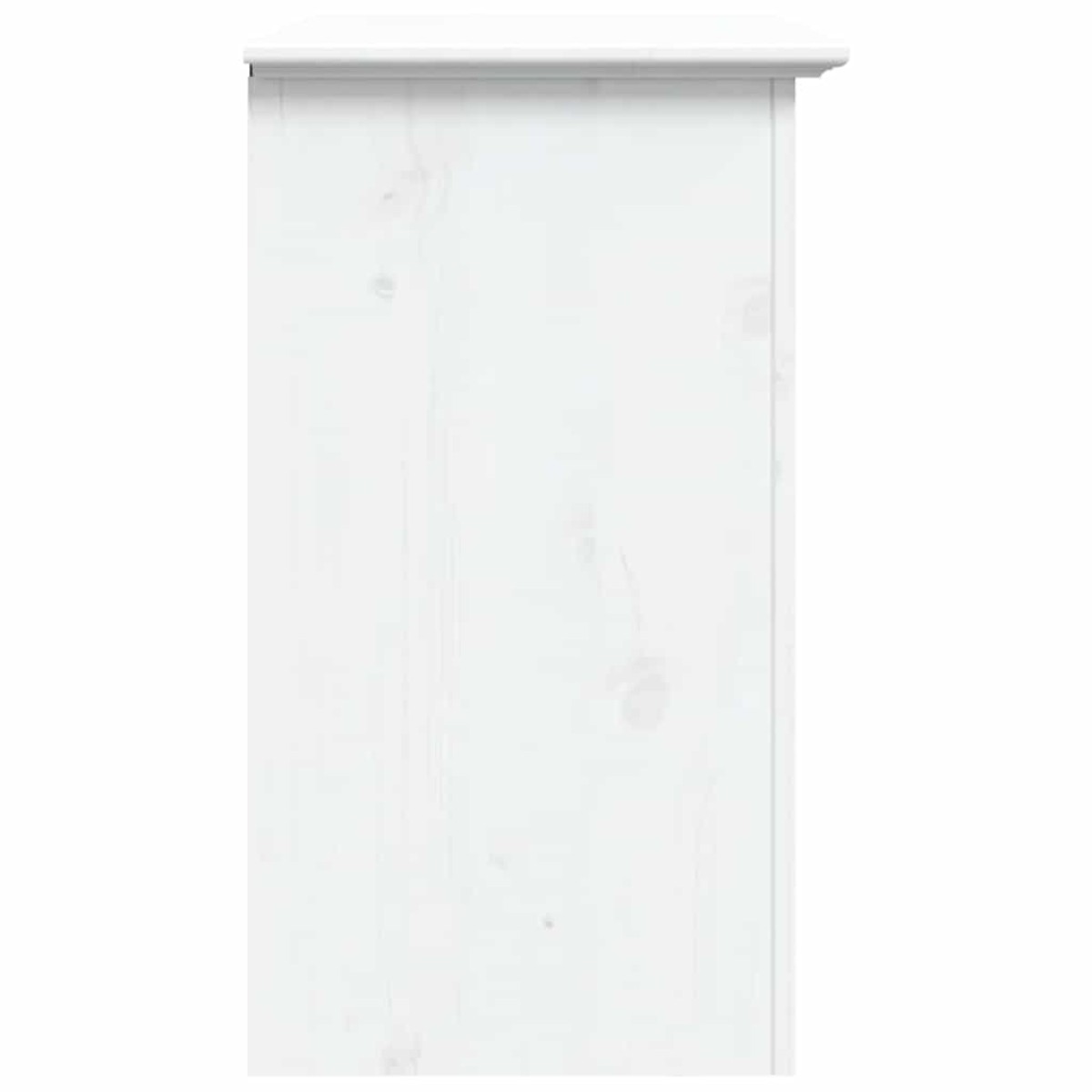 vidaXL Κομοδίνο BODO Λευκό 53 x 38,5 x 66 εκ. από Μασίφ Ξύλο Πεύκου