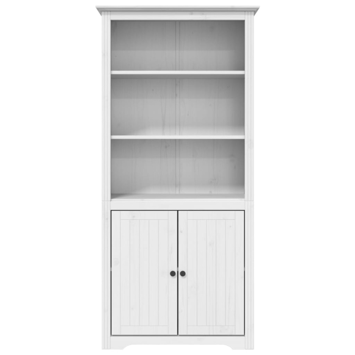 vidaXL Βιβλιοθήκη BODO Λευκή 80 x 40 x 172 εκ. από Μασίφ Ξύλο Πεύκου