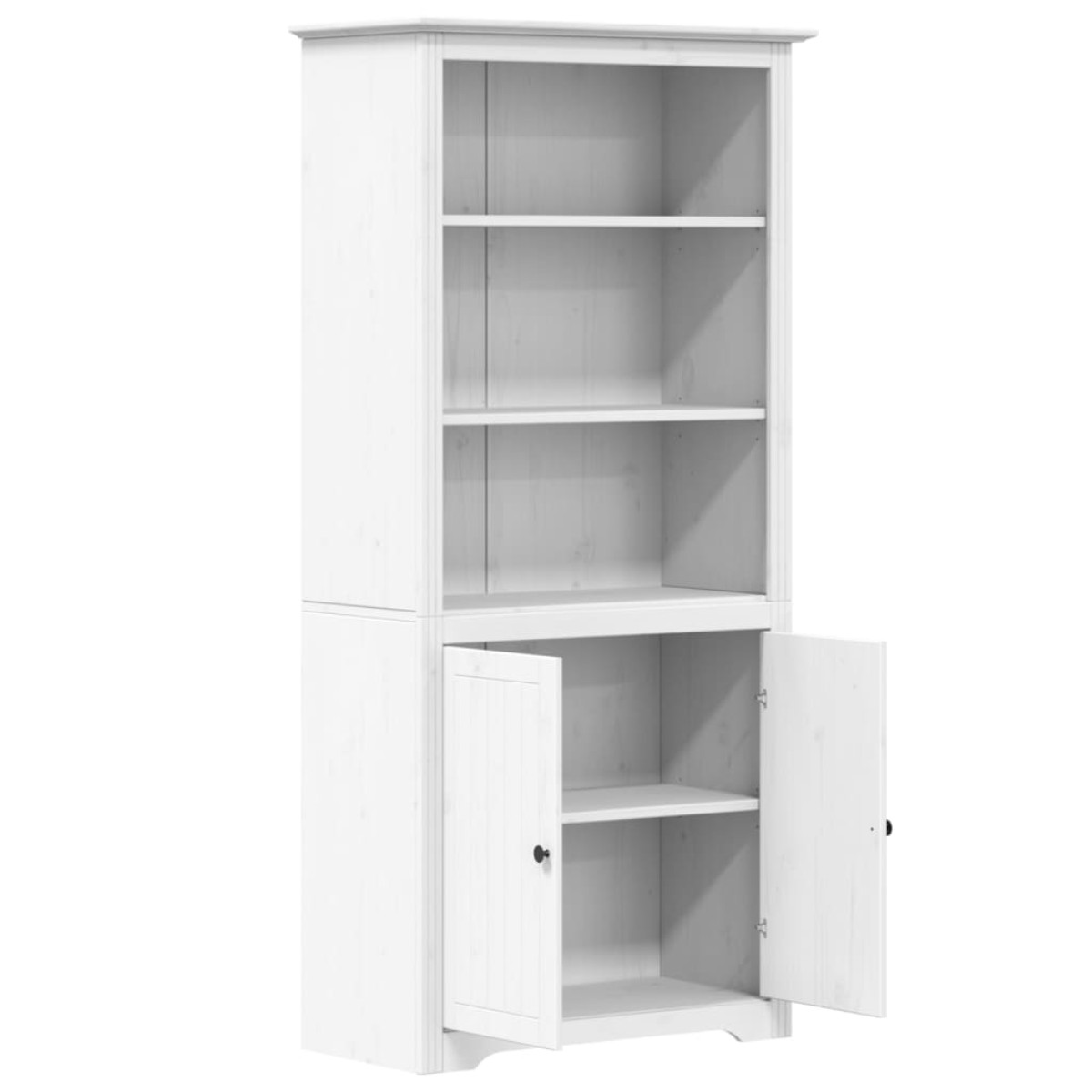 vidaXL Βιβλιοθήκη BODO Λευκή 80 x 40 x 172 εκ. από Μασίφ Ξύλο Πεύκου
