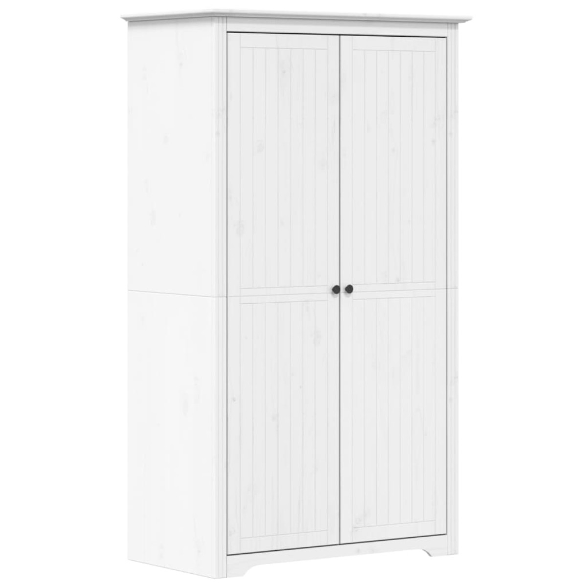 vidaXL Ντουλάπα BODO Λευκή 101 x 52 x 176,5 εκ. από Μασίφ Ξύλο Πεύκου