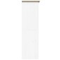 vidaXL Ντουλάπα BODO Λευκή/Καφέ 101 x 52 x 176,5 εκ. Μασίφ Ξύλο Πεύκου