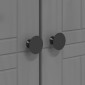 vidaXL Ντουλάπα BODO Γκρι 101 x 52 x 176,5 εκ. από Μασίφ Ξύλο Πεύκου