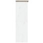 vidaXL Ντουλάπα BODO Λευκή/Καφέ 151,5x52x176,5 εκ. Μασίφ Ξύλο Πεύκου