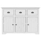 vidaXL Μπουφές BODO Λευκός 115 x 43 x 79,5 εκ. από Μασίφ Ξύλο Πεύκου