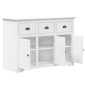 vidaXL Μπουφές BODO Λευκός 115 x 43 x 79,5 εκ. από Μασίφ Ξύλο Πεύκου