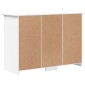 vidaXL Μπουφές BODO Λευκός 115 x 43 x 79,5 εκ. από Μασίφ Ξύλο Πεύκου