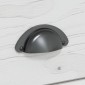 vidaXL Τραπέζι Κονσόλα BODO Λευκό 90x34,5x73 εκ. Μασίφ Ξύλο Πεύκου