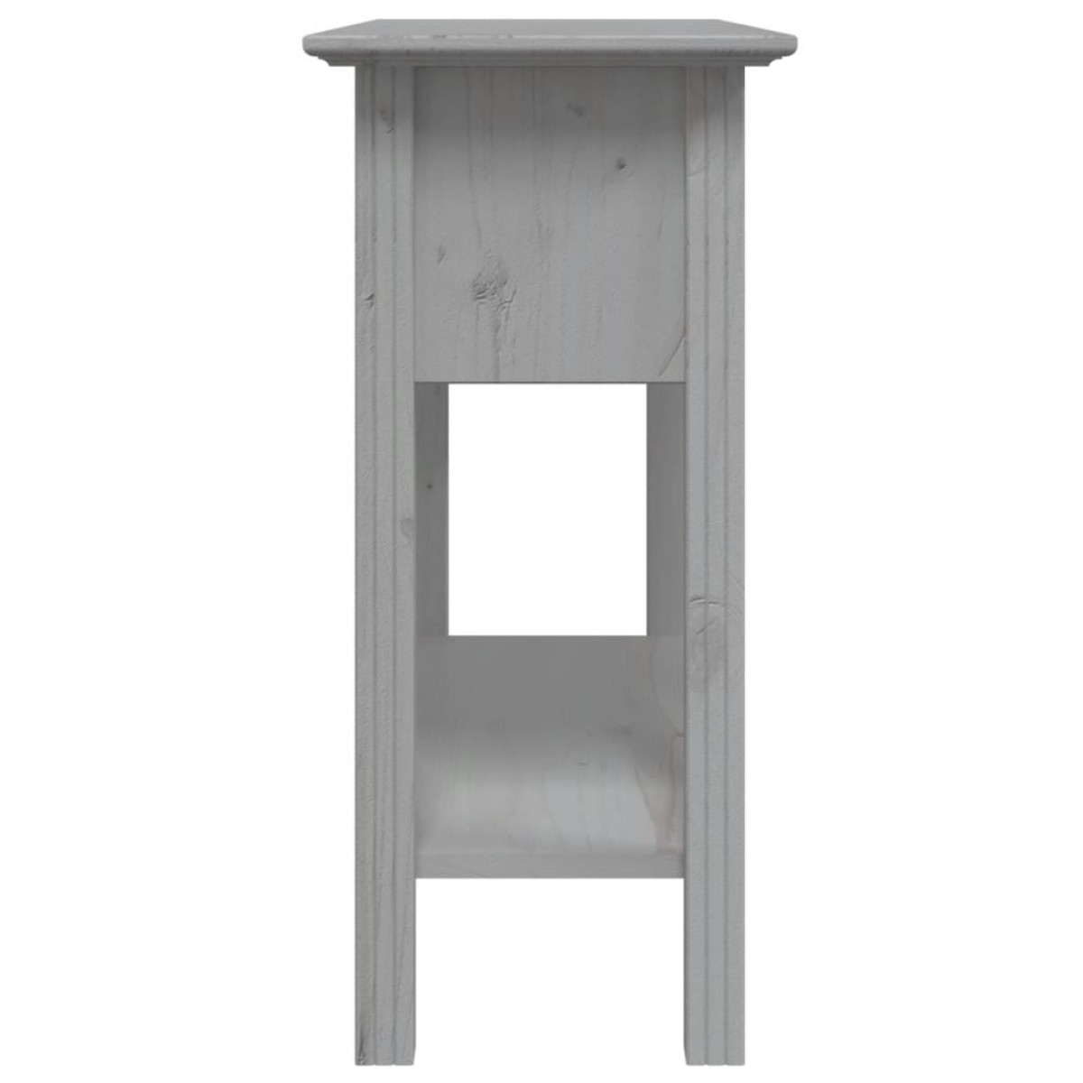 vidaXL Τραπέζι Κονσόλα BODO Γκρι 90 x 34,5 x 73 εκ. Μασίφ Ξύλο Πεύκου