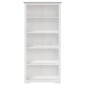 vidaXL Βιβλιοθήκη BODO 5 Επ. Λευκή 80x38x180 εκ. από Μασίφ Ξύλο Πεύκου