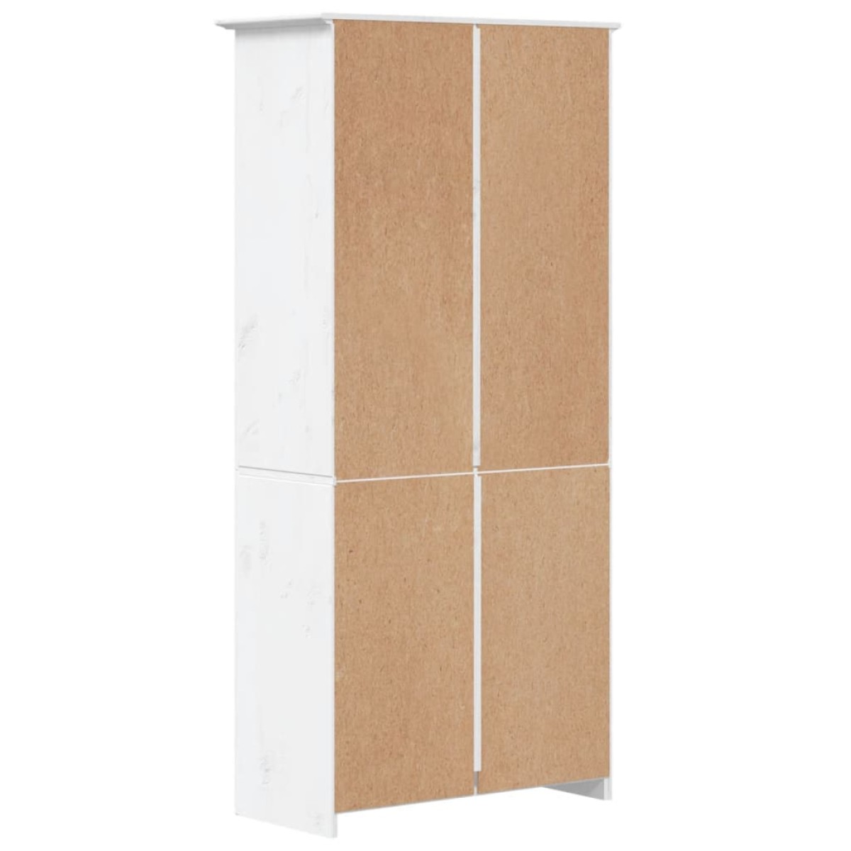 vidaXL Βιβλιοθήκη BODO 5 Επ. Λευκή 80x38x180 εκ. από Μασίφ Ξύλο Πεύκου