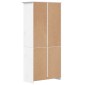 vidaXL Βιβλιοθήκη BODO 5 Επ. Λευκή 80x38x180 εκ. από Μασίφ Ξύλο Πεύκου