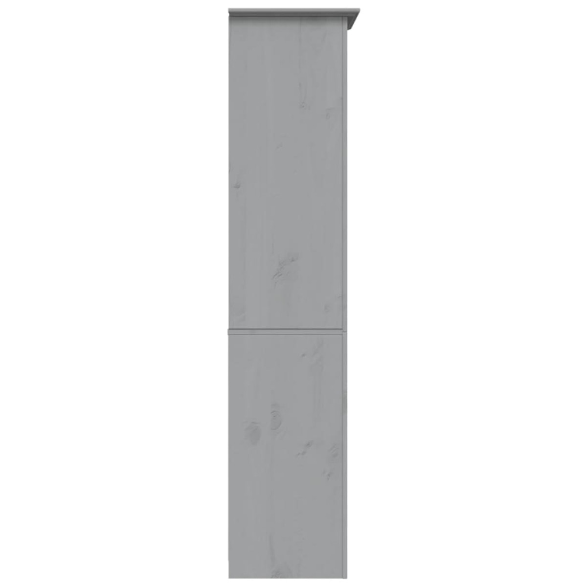 vidaXL Βιβλιοθήκη BODO 5 Επ. Γκρι 80x38x180 εκ. από Μασίφ Ξύλο Πεύκου