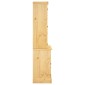 vidaXL Βιτρίνα Corona Καφέ 112x43x196εκ. Μασίφ Ξύλο Μεξικάνικου Πεύκου