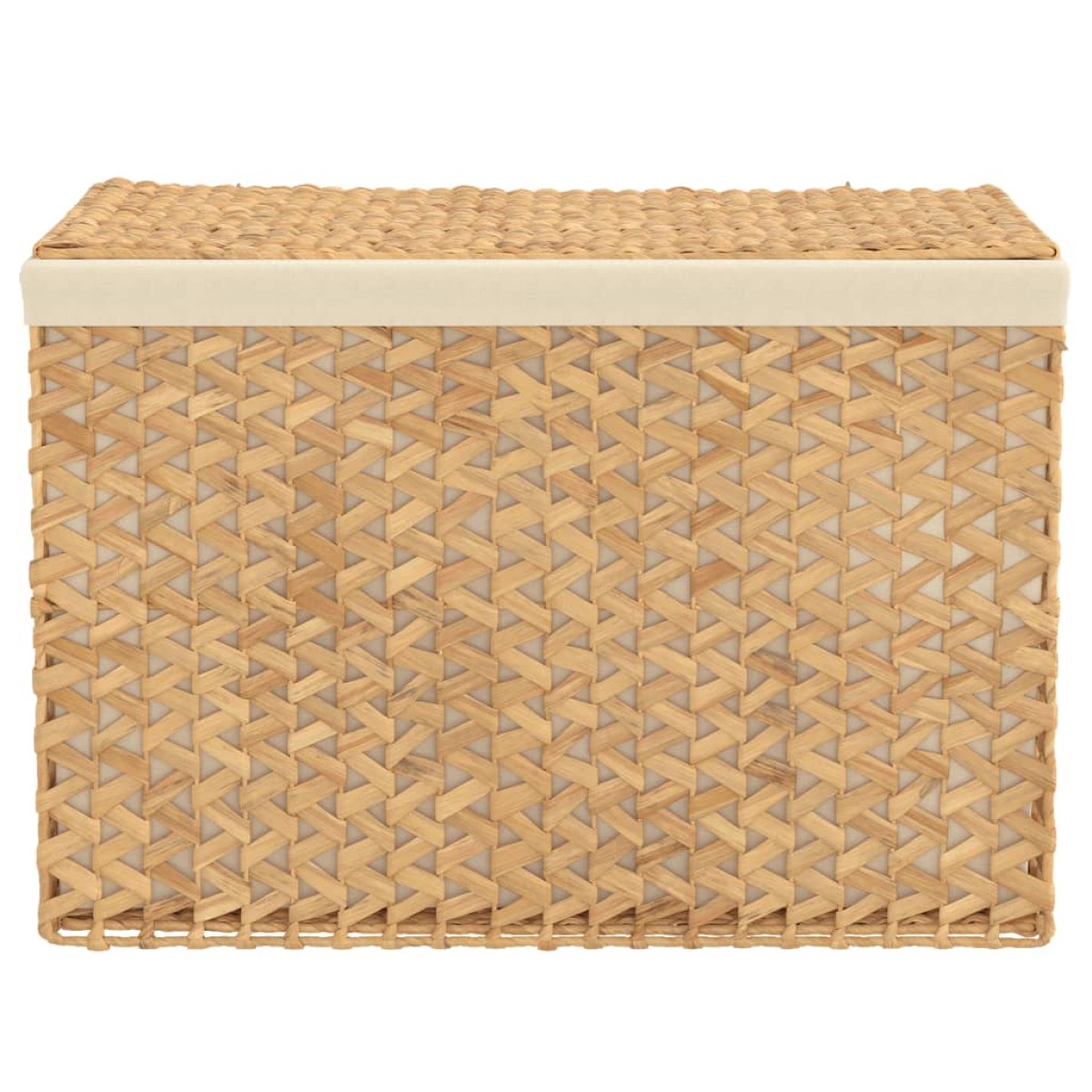 vidaXL Καλάθι Άπλυτων με 3 Τμήματα 75x42,5x52 εκ. από Υάκινθο Νερού