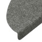 vidaXL Πατάκια Σκάλας Αυτοκόλλητα 10 τεμ. Γκρι 56 x 17 x 3 εκ.