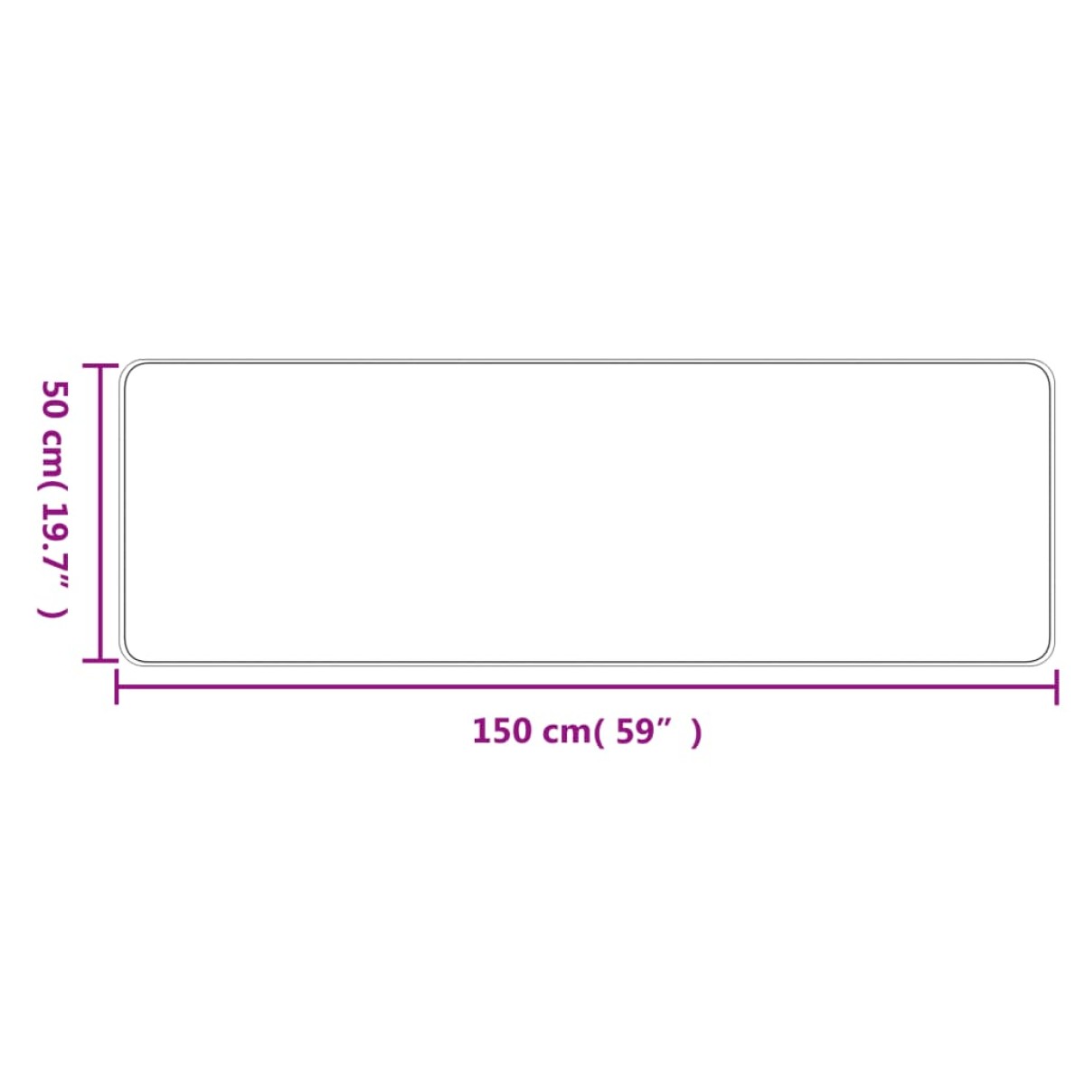 vidaXL Χαλί Διάδρομος Εμφάνιση Σιζάλ Taupe 50x150 εκ.