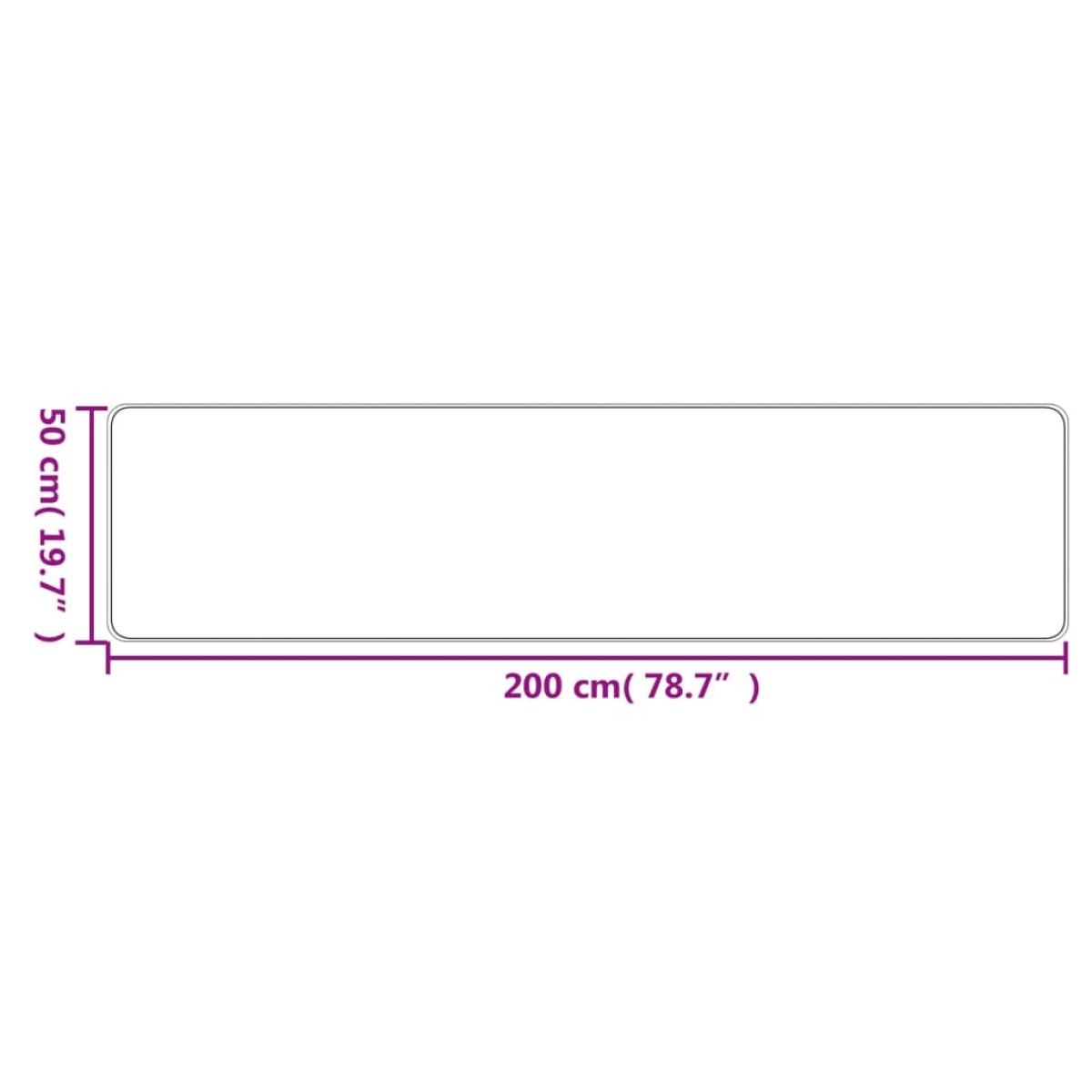 vidaXL Χαλί Διάδρομος Εμφάνιση Σιζάλ Taupe 50x200 εκ.