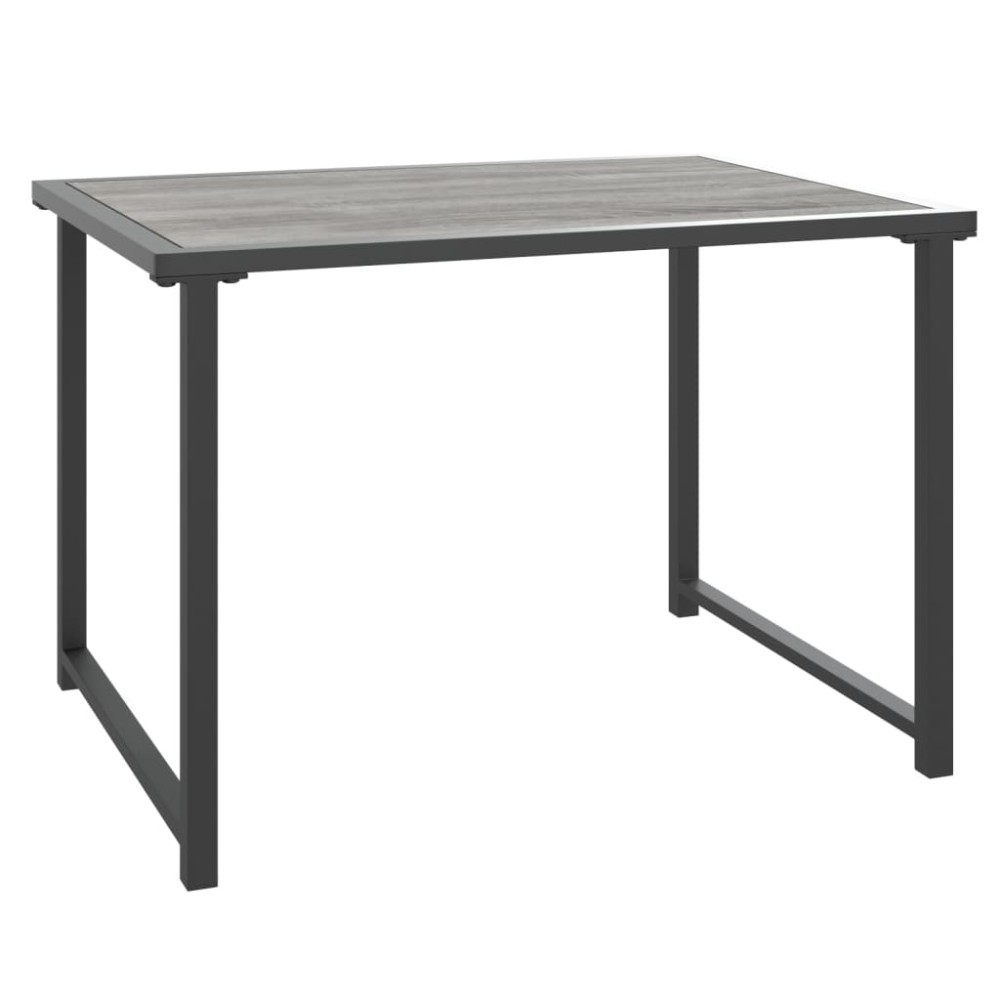 vidaXL Τραπέζι Κήπου Ανθρακί 55 x 40 x 37 εκ. Ατσάλινο