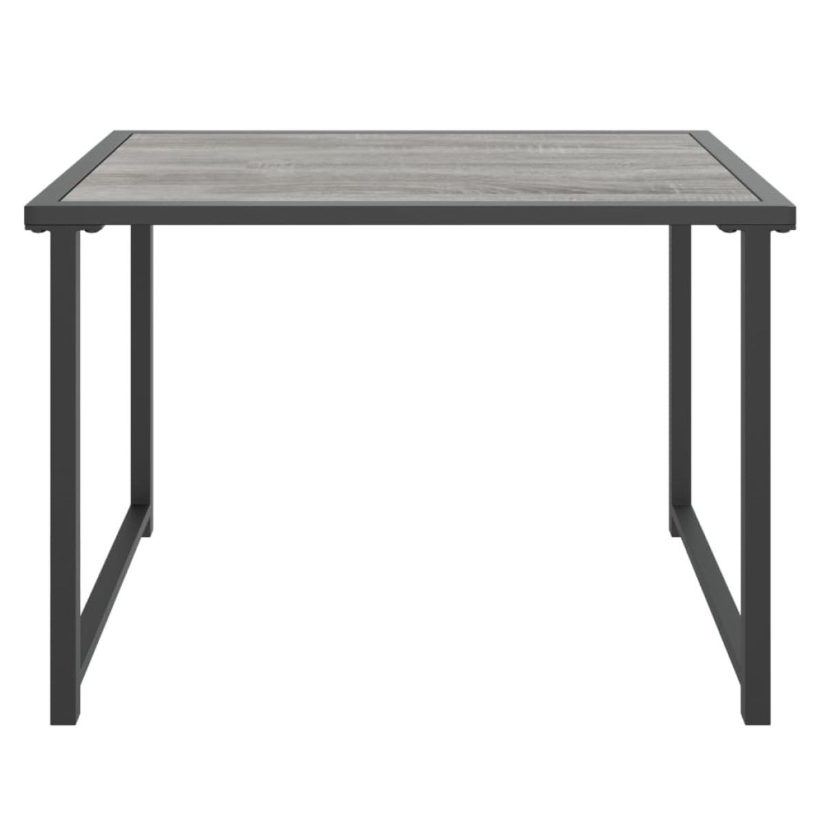 vidaXL Τραπέζι Κήπου Ανθρακί 55 x 40 x 37 εκ. Ατσάλινο