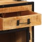 vidaXL Μπουφές 80x31x66 εκ. Μασίφ Ακατέργαστο Ξύλο Μάνγκο και Μέταλλο