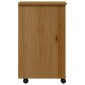 vidaXL Ντουλάπι Κυλιόμενο με Συρτάρια MOSS Μελί Καφέ Μασίφ Ξύλο Πεύκου