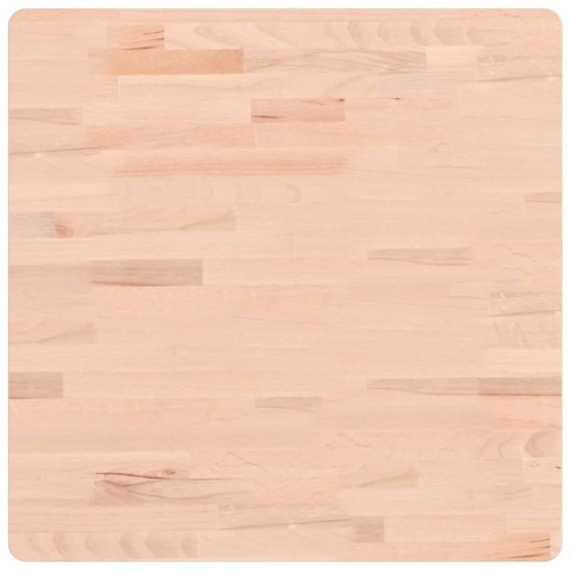 vidaXL Επιφάνεια Τραπεζιού Τετράγωνη 60x60x1,5 εκ. Μασίφ Ξύλο Οξιάς