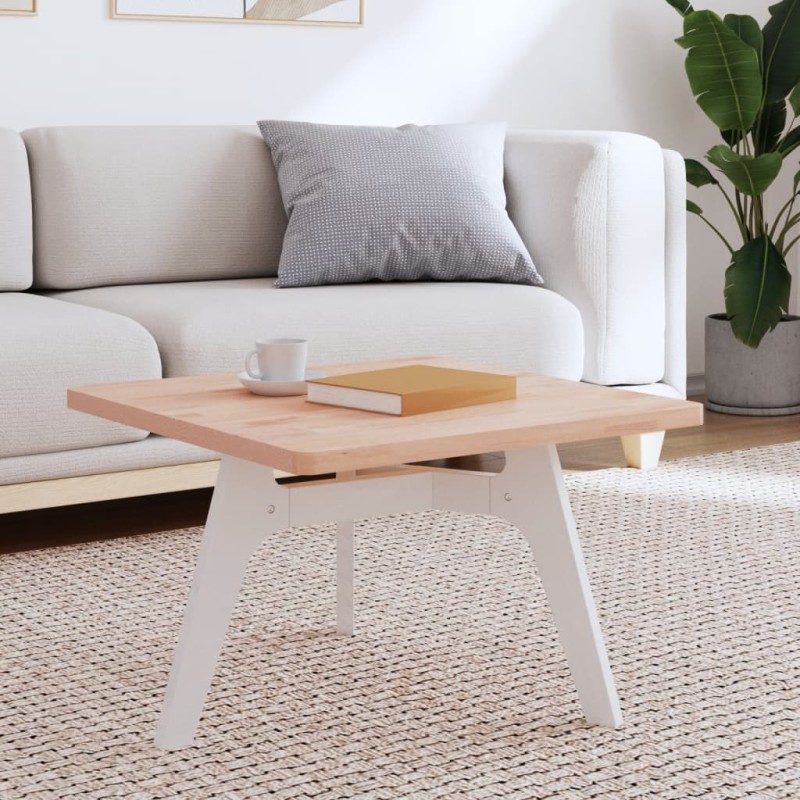 vidaXL Επιφάνεια Τραπεζιού Τετράγωνη 60x60x2,5 εκ. Μασίφ Ξύλο Οξιάς