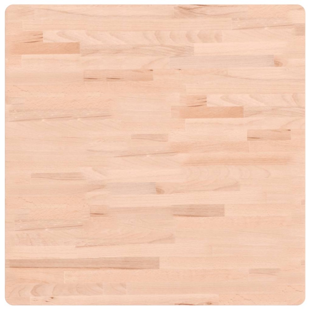 vidaXL Επιφάνεια Τραπεζιού Τετράγωνη 70x70x2,5 εκ. Μασίφ Ξύλο Οξιάς