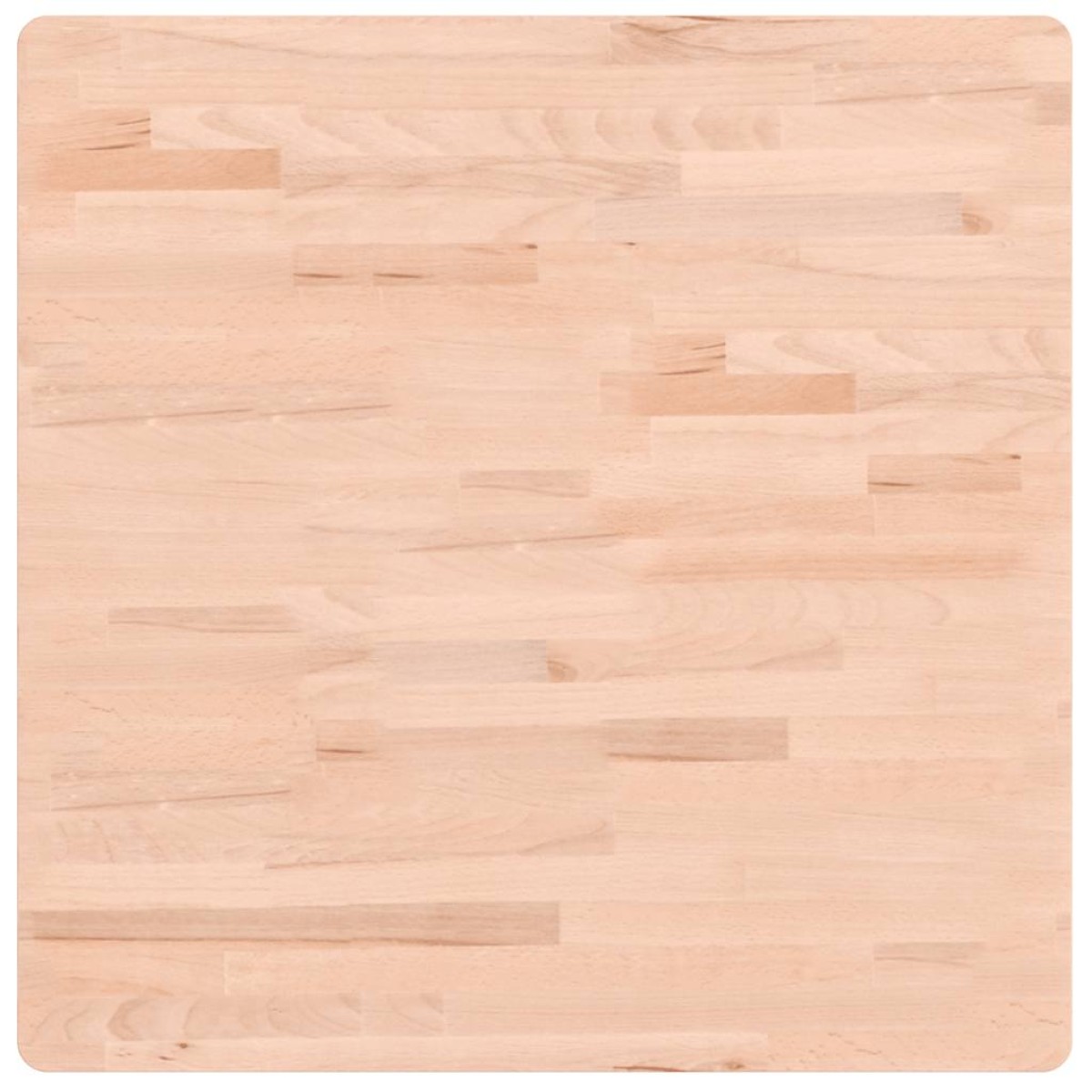 vidaXL Επιφάνεια Τραπεζιού Τετράγωνη 70x70x2,5 εκ. Μασίφ Ξύλο Οξιάς