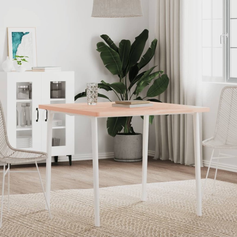 vidaXL Επιφάνεια Τραπεζιού Τετράγωνη 80x80x2,5 εκ. Μασίφ Ξύλο Οξιάς