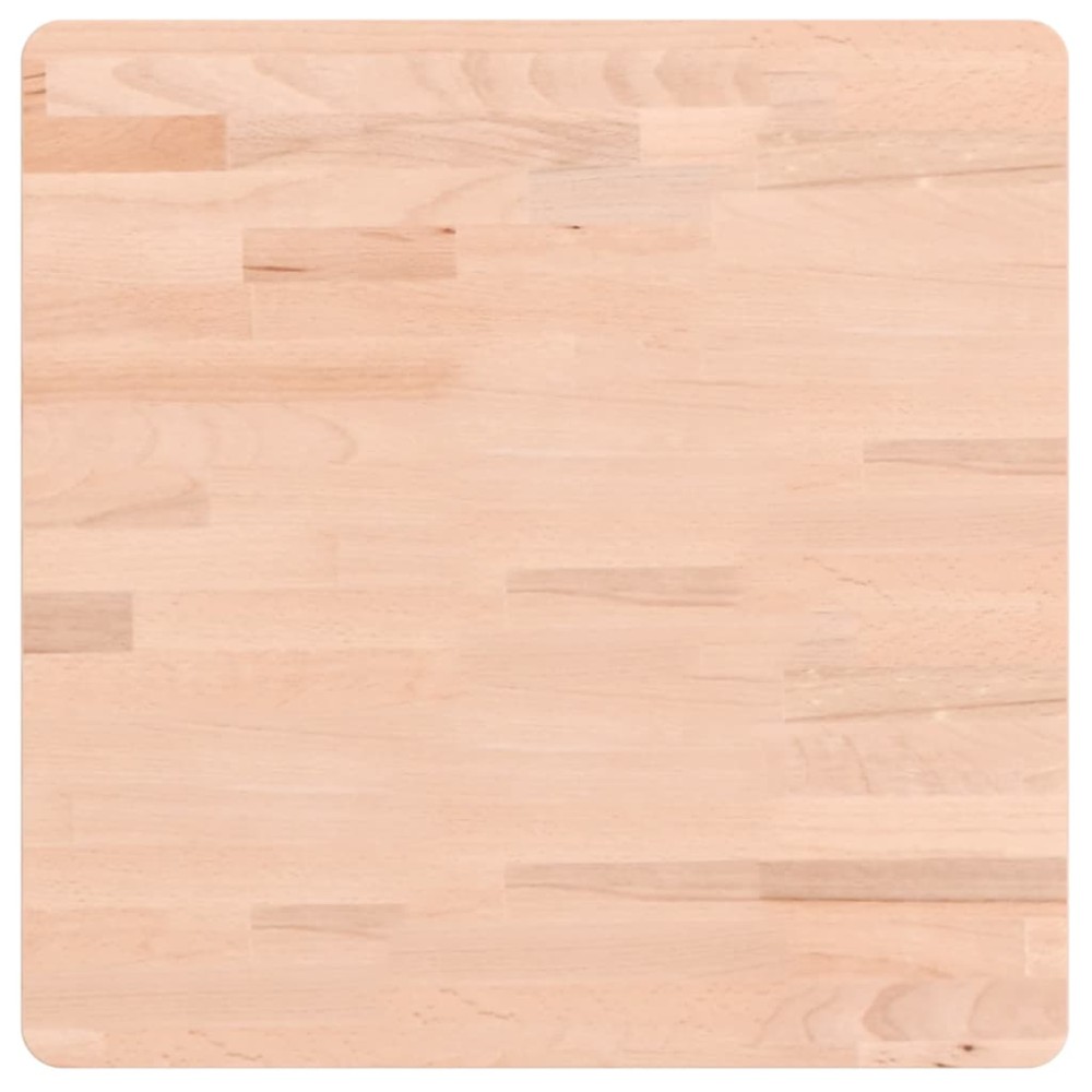 vidaXL Επιφάνεια Τραπεζιού Τετράγωνη 50 x 50 x 4 εκ. Μασίφ Ξύλο Οξιάς