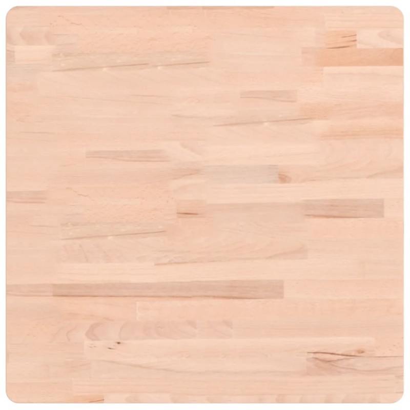 vidaXL Επιφάνεια Τραπεζιού Τετράγωνη 60x60x4 εκ. Μασίφ Ξύλο Οξιάς
